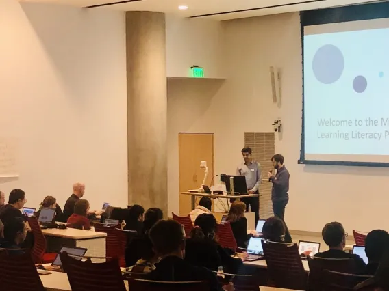 MLLP attendees in lecture hall